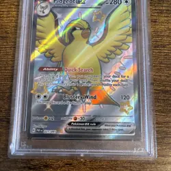 2024 Pokemon Paldean Fates Pidgeot ex Shiny Ultra Rare #221/091 PSA 9 Mint - Image 3
