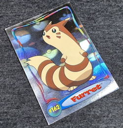 2001 topps Pokemon TV Animation Johto Series 1 #162 Furret Hologram 4 of 9 - Image 3