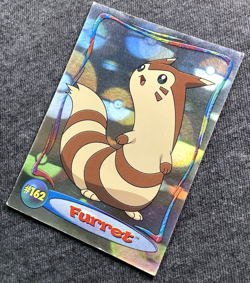 2001 topps Pokemon TV Animation Johto Series 1 #162 Furret Hologram 4 of 9 - Image 4