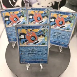X4 Playset - Wash Rotom 061/182 Sv10: Destined Rivals Reverse Holo - Pokemon - Image 1