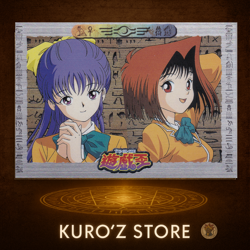 Yugioh Toei Amada Animation Character Card #54 Tea Melody 90s silver card - Image 1