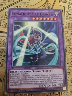 LED4-EN052 Lunalight Cat Dancer : Common 1st Edition Mint YuGiOh Card - Image 1
