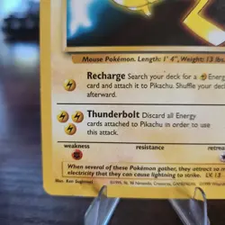1999 PIKACHU Pokemon The First Movie Promo #4 TCG WB Foil Stamp #4 - Image 3