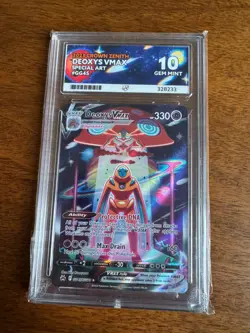 Pokemon Crown Zenith: Galarian Gallery Deoxys VMAX GG45/GG70 ACE 10 - Image 1