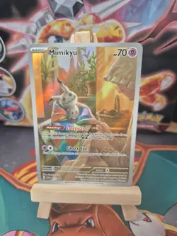 Mimikyu 075 Paldean Fates Pokemon Center Black Star Promo ETB Pokemon Card - Image 2