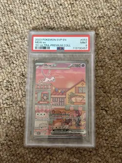 Pokemon Mew EX SVP 053 Promo 151 Ultra Premium Collection Card PSA 9 Near Mint - Image 1
