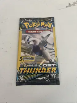 🔥2018 POKEMON SUN AND MOON LOST THUNDER. Unweighted 3 CARD PACK 🔥1 pack - Image 1