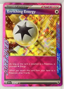 Enriching Energy 191/191 Surging Sparks SSP Pokemon Card NM Ace Spec Holo Foil - Image 1