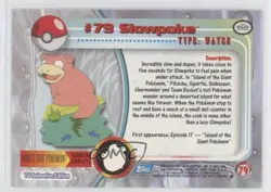 Slowpoke Silver Foil Topps Pokemon TV Animation Edition Series 2 #79 2000 06st - Image 2