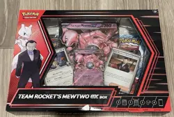 Pokemon Destined Rivals Team Rocket’s Mewtwo Ex Box Factory Sealed - Image 1