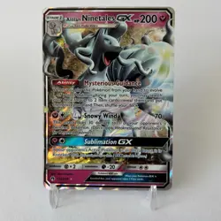 Alolan Ninetales Gx 132/214 Lost Thunder Full Art Ultra Rare Pokemon TCG NM+ - Image 1