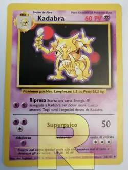Kadabra R Set Base 32/102 R Non Comune R Pokemon R Italiano R EX - Image 1