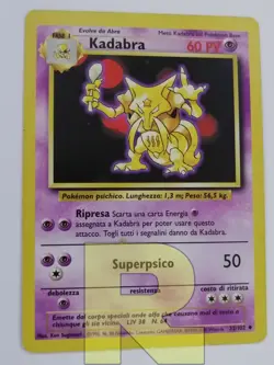 Kadabra R Set Base 32/102 R Non Comune R Pokemon R Italiano R EX - Image 3