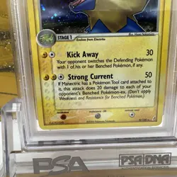 2006 Pokemon Manectric Holo #8 EX Ruby & Sapphire Crystal Guardians PSA 10 76 - Image 3