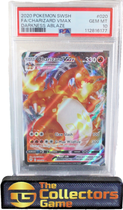 Charizard VMAX 20/189 Darkness Ablaze SWSH Pokemon TCG Holo PSA 10 GEM MT - Image 1