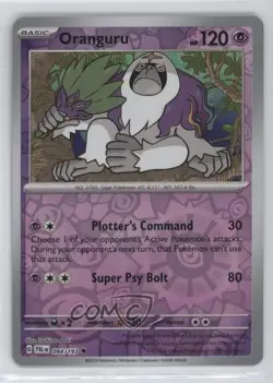 Oranguru Reverse Foil Pokemon SV02: Paldea Evolved #094 12ht - Image 1