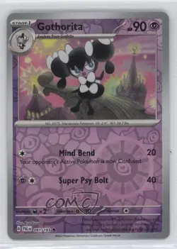 Gothorita Reverse Foil Pokemon SV02: Paldea Evolved #091 12ht - Image 1