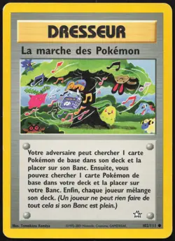 Carte Pokemon La marche des Pokemon 102/111 Neo Genesis Francais - Image 1
