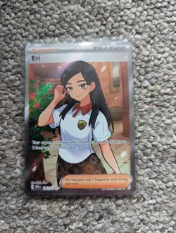 Pokemon Eri Card 136/131 Trainer Prismatic Evolutions Foil Double Rare - Image 1