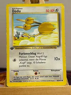 Dodu 48/102 Base Set 1st Edition Common German VG Pokemon - Image 1