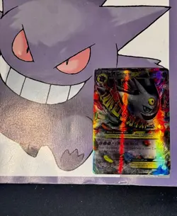 Pokemon Card Mega Gengar EX XY166 Black Star Promo Ultra Rare - Image 1