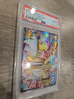 PSA 10 GEM MINT M Ampharos EX Full Art Pokemon Card 88/98 Ancient Origins - Image 2