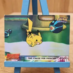 Topps Pokemon Mewtwo Strikes Back The Chase For Pikachu No.28 Black Back Card - Image 1