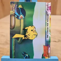 Topps Pokemon Mewtwo Strikes Back The Chase For Pikachu No.28 Black Back Card - Image 2