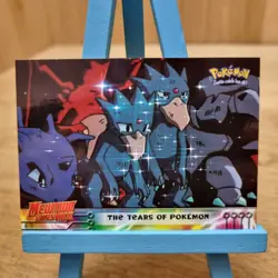 Topps Pokemon Mewtwo Strikes Back The Tears Of Pokemon No.37 Blue Back Card - Image 1