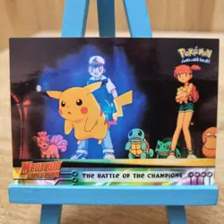 Topps Pokemon Mewtwo Strikes Back The Battle Of The Champions No.25 Black Card - Image 1