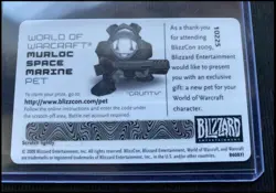 WoW Loot Card - Blizzcon 2009 Grunty / Murloc Space Marine Pet Haustier - Image 2