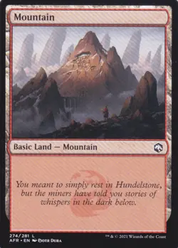 4 CARD ADVENTURES IN THE FORGOTTEN REALMS..MOUNTAIN..MTG..NRMT NP..BASIC LAND - Image 2