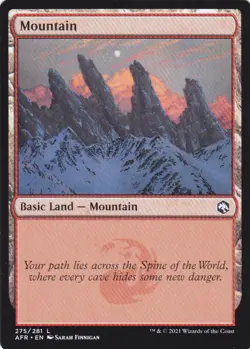 4 CARD ADVENTURES IN THE FORGOTTEN REALMS..MOUNTAIN..MTG..NRMT NP..BASIC LAND - Image 4