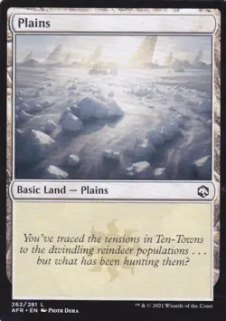 4 CARD ADVENTURES IN THE FORGOTTEN REALMS..PLAINS..MTG..NRMT NP..BASIC LAND - Image 1