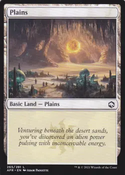 4 CARD ADVENTURES IN THE FORGOTTEN REALMS..PLAINS..MTG..NRMT NP..BASIC LAND - Image 4