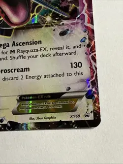 Rayquaza EX XY69 Ultra Rare Black Star Promo Pokemon Card LP - Image 2