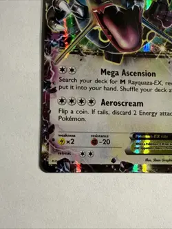 Rayquaza EX XY69 Ultra Rare Black Star Promo Pokemon Card LP - Image 5