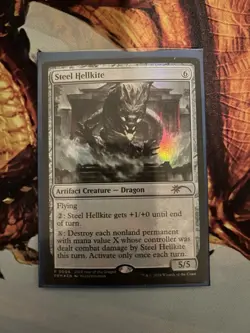 1x Steel Hellkite MTG Year of the Dragon 2024 APAC Promo Foil NM - Image 1