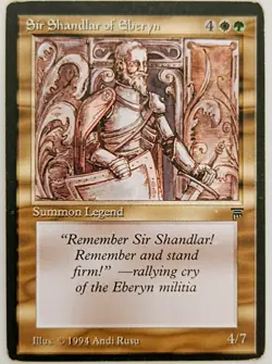 MtG | 1 x Sir Shandlar Of Eberyn | Legends | Magic the Gathering | Legend - Image 1