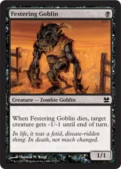 Festering Goblin - Medium Play MTG Modern Masters - Image 1