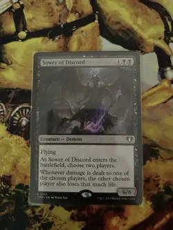 1x Sower of Discord MTG Commander Masters Rare Nonfoil NM - Image 1