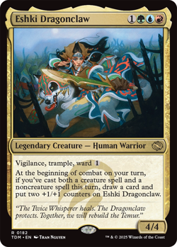 Eshki Dragonclaw 0182 ~ Rare NM MTG Tarkir Dragonstorm - Image 1