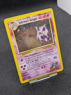 Sabrina's Gengar 14/132 Holo Gym Heroes Pokemon Card WOTC Played - Image 2