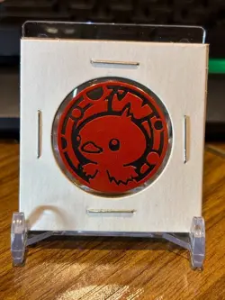 Pokemon TCG flip coin Torchic orange mirror holo Dark Blast theme deck - Image 1