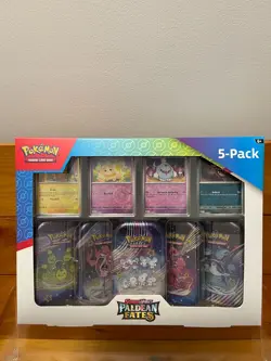 Pokemon Scarlet & Violet - Paldean Fates 5-pack Mini Tins / Costco Bundle NEW - Image 2