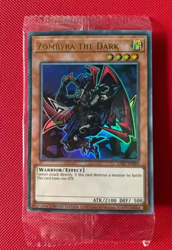 YUGIOH Ultra Rare Zombyra The Dark LART-EN059 SEALED - Image 1