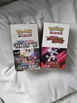 Pokemon Destined Rivals Half Booster Box Open (Unsealed) Rebel Clash Sealed (New - Image 1