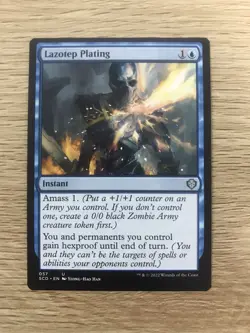 Lazotep Plating MTG Magic the Gathering Card NM Near Mint Starter Commander SCD - Image 1