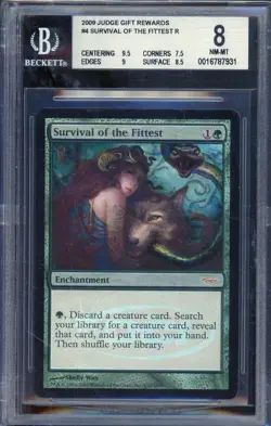 Survival of the Fittest Foil 2009 Judge Gift Rewards BGS 8 NM-MT MTG - Image 1