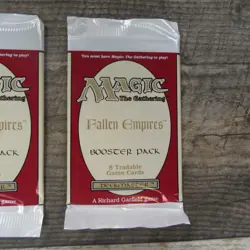 LOT OF 4 Magic The Gathering MTG Fallen Empires Sealed Boosters 1994 Unsearched - Image 5